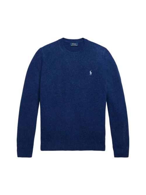 Maglia da uomo in lana, girocollo, colore bright navy POLO RALPH LAUREN | 710918805501